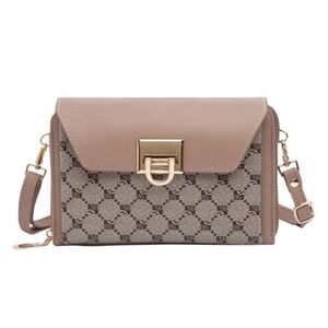 🆕️👜Malibu Skye Olivia Print Wallet Crossbody - Khaki/Taupe